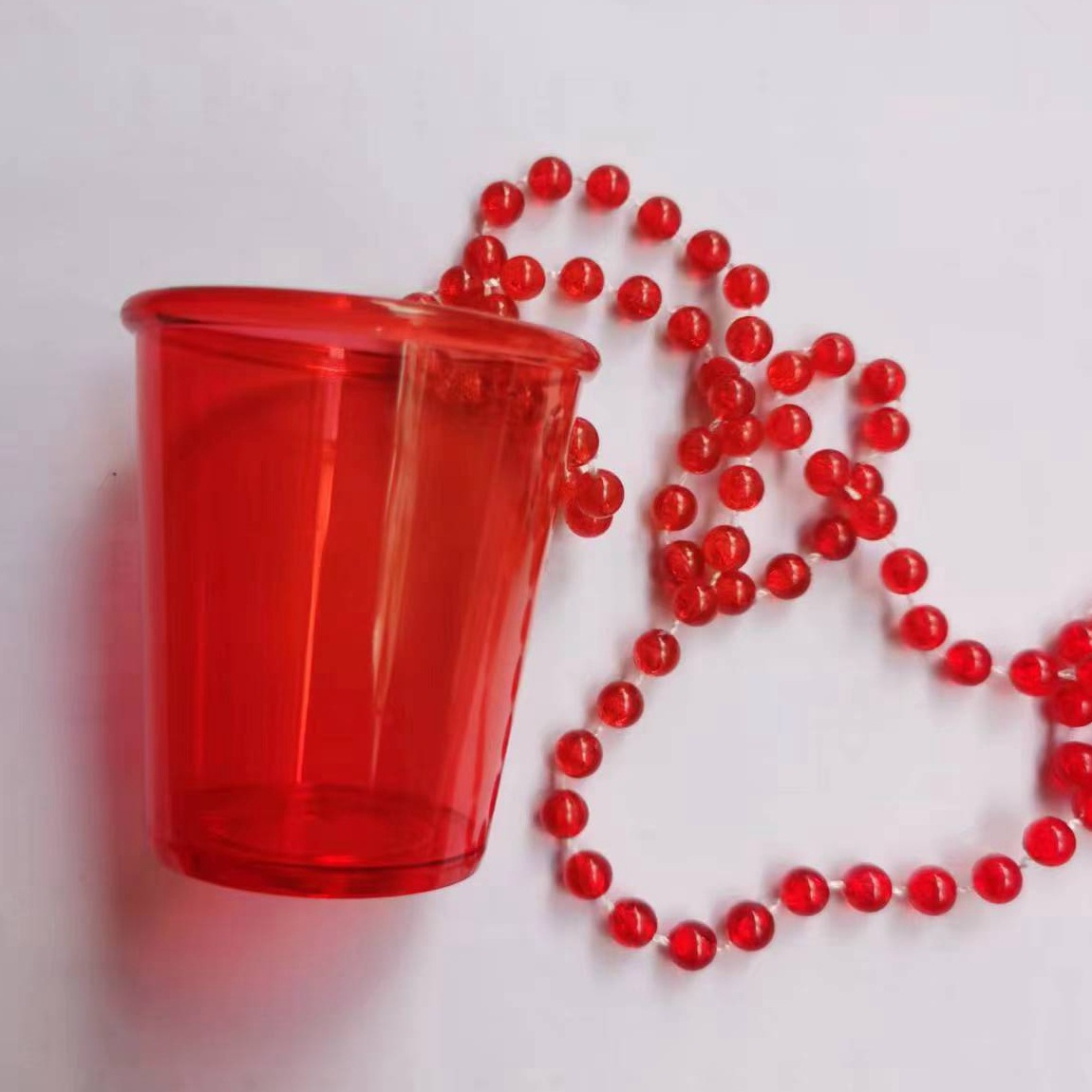 Macaron color transparente Cadena de cuentas Copa novia para ser FIESTA DE Navidad Halloween Fiesta de la boda