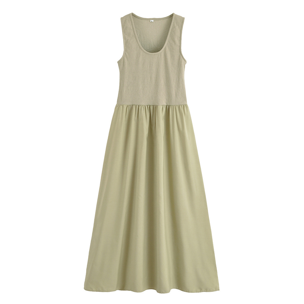 summer solid color long tank top sleevless