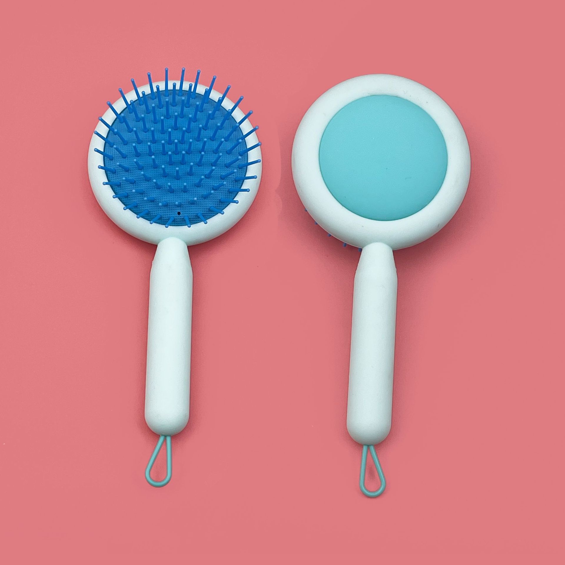 Nuevo color caramelo redondo masaje cuero cabelludo Shunfa peluquería damas hogar cojín de aire peine regalo