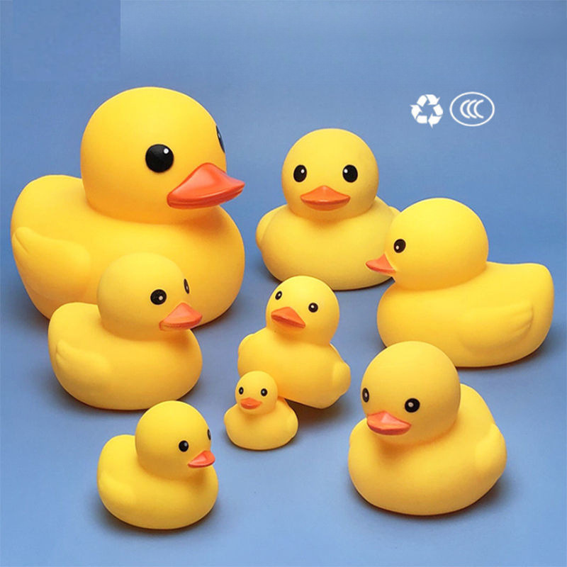 Bath Toy Little Yellow Duck Baby Pinch and Play in the Water Little Duck Baby Swimming and Playing in the Water Floating Duck Boys and Girls
