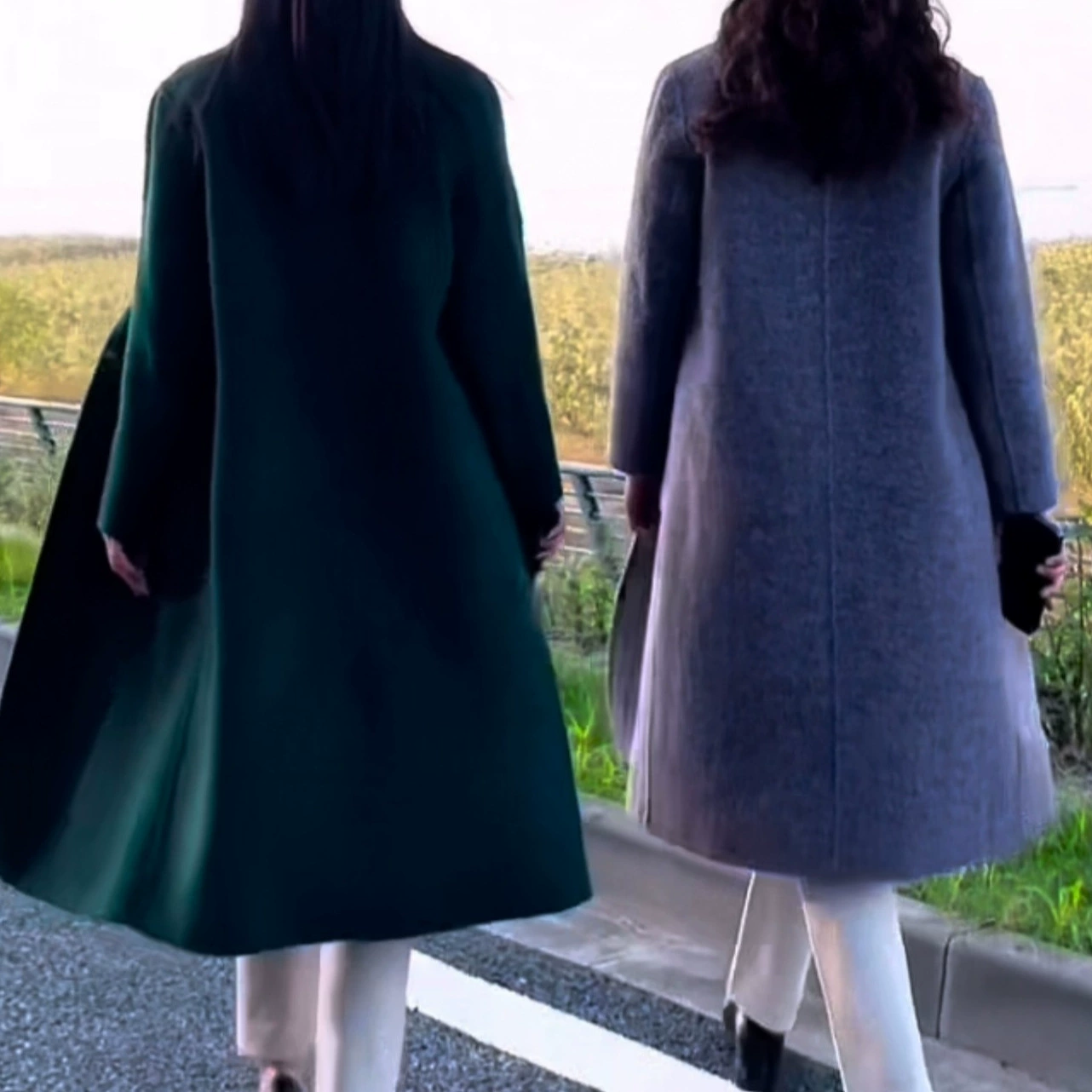 [Иностранный воздух, чтобы согреться] Новый двухсторонний шерстяной