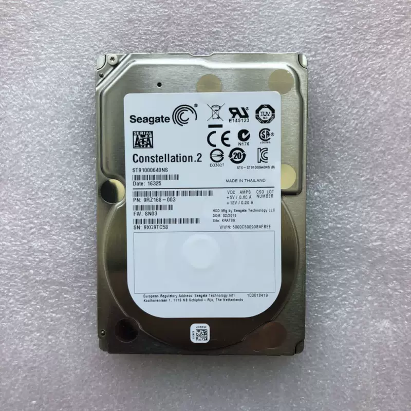 Оригинальный ST91000640NS 1T SATA3 2,5-дюйма 7200 об/мин 1TB серверный жесткий диск 500G