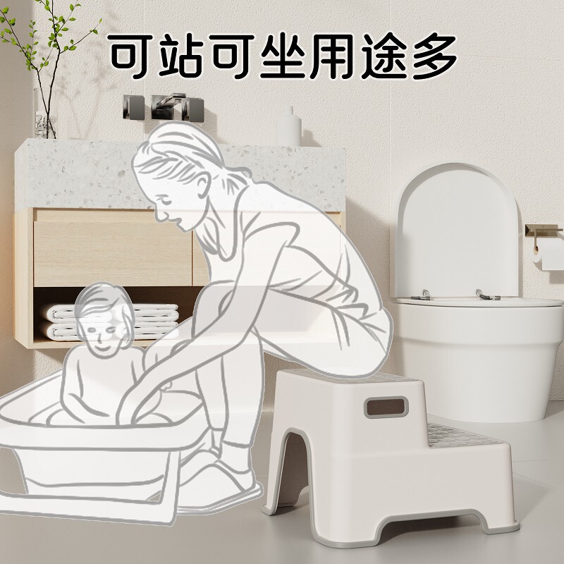 子供用踏み台、科学的な低重心設計、滑り止め、赤ちゃん用洗面台ステップ、プラスチック製踏み台|undefined