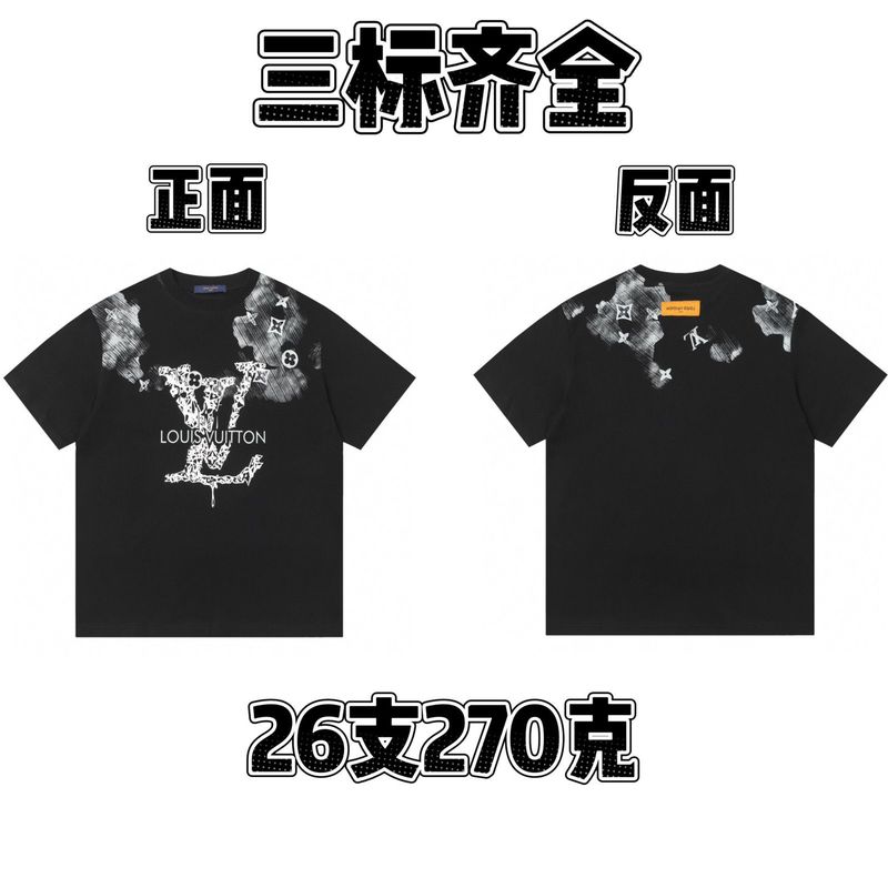25春夏純綿ラウンドネック半袖Tシャツ漫画文字プリントカジュアルルーズ万能トップス流行万能|undefined