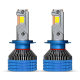 Car LED headlight high power 120W large chip three copper tube super bright white light H4 H7 decoding CANBUS