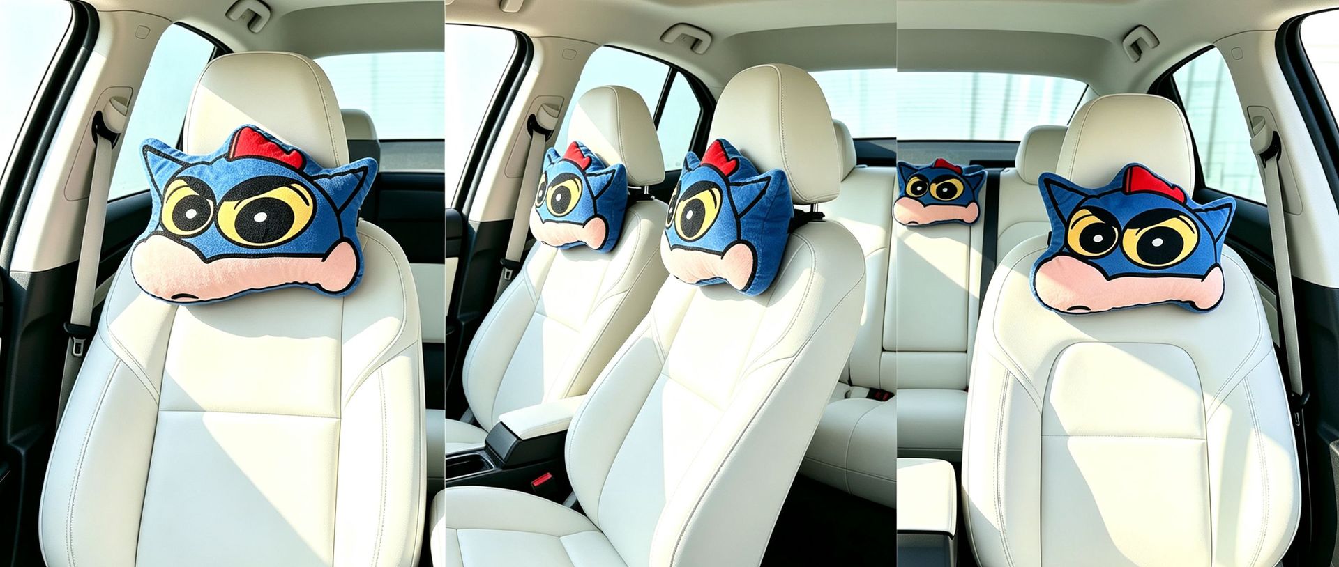 Cute Crayon Shin-chan car headrest, car neck pillow, cartoon cute headrest, car interior accessory
