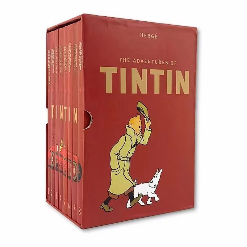 The Adventures of Tintin The Tintin Collection 1-8 Book Hardcover Gift Box