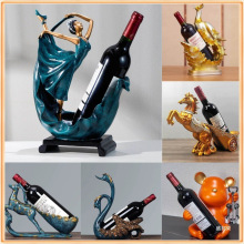 乔迁新居礼品酒柜装饰品摆件创意客厅餐厅工艺品红酒架摆件欧式