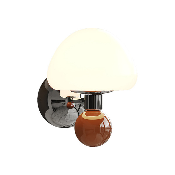 Cream sconce for bed