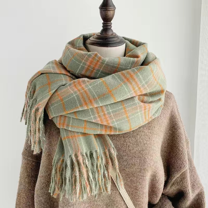 【Forest Green】 Literary Scarf