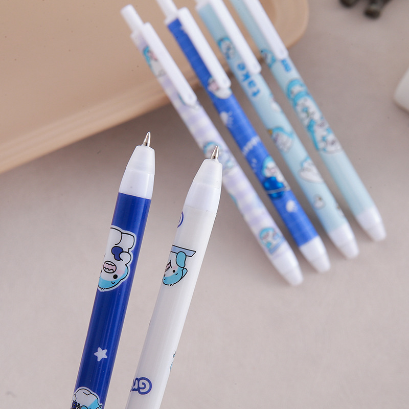 Bolígrafo borrable de alto valor Papelería creativa Bolígrafo de presión de uso fácil para estudiantes Bolígrafo de góner fácil de limpiar Bolígrafo a base de agua de oficina