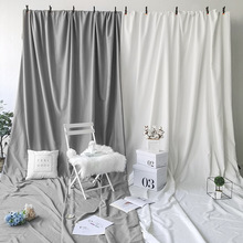 直播背景布挂布白色拍照布摄影直播装饰墙感布景写真挂布服装幕布