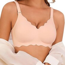 跨境外贸新品大码无痕内衣大胸聚拢舒适美背防下垂无钢圈文胸