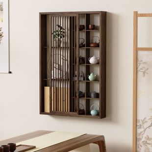 Bedroom Solid Wood New Chinese Style Living Room Furniture Dining Room Display Rack Simple Modern Bar Rack