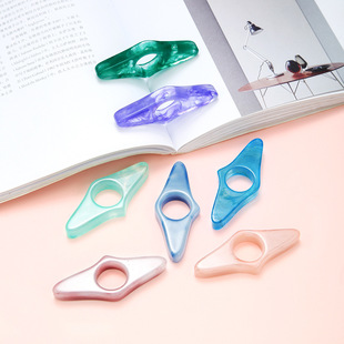 Student Reading Artifact Personalized Thumb Reading Ring Resin Book Support Finger Bookshelf Book Press Reading Accessories