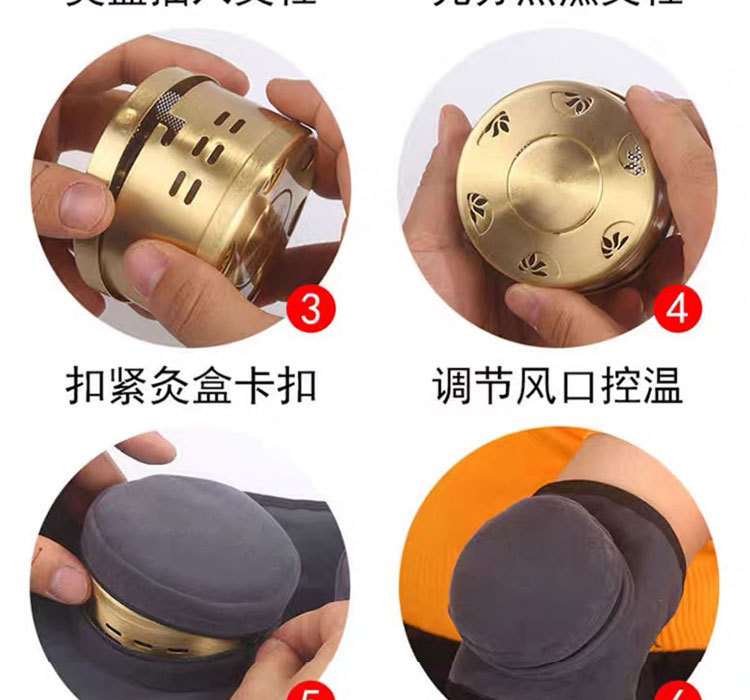 Thick Moxa Rolls 2.5cm Nanyang Mugwort Cone for Moxibustion 24 Pieces in use