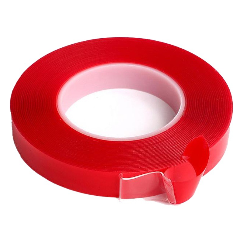 Fabricantes venden al por mayor un gran número de cinta transparente resistente al agua sin costura de alta pared adhesiva fija cinta de doble cara de acrílico