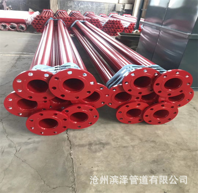 Plastic pipe Mining water supply DN100 caliber Domestic and foreign Plastic flange Connect Steel pipe