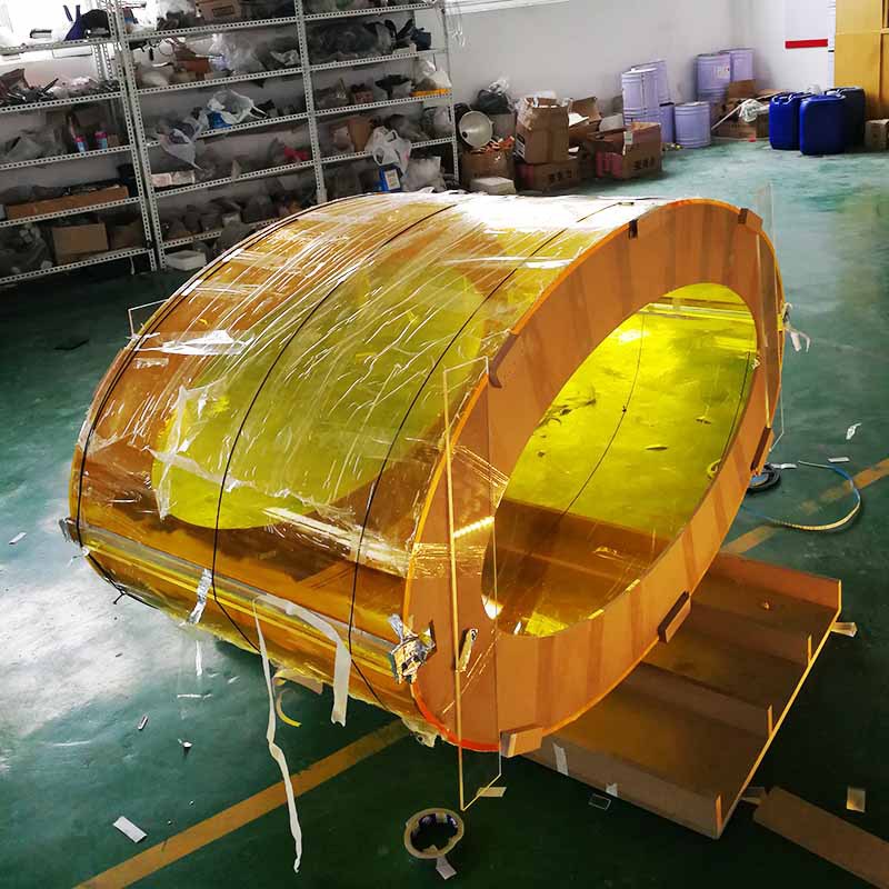 工程塑料PC曲面型材弯曲直角透明异型产品 U形槽半圆上海厂价直销