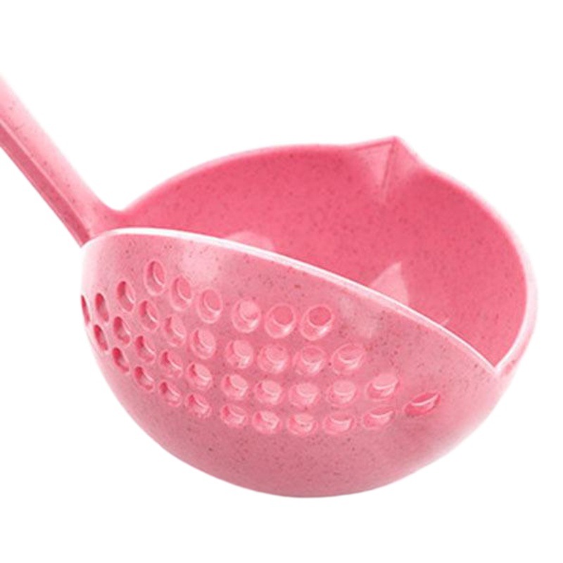 Multi-funcional de dos en uno de filtro de cuchara olla caliente skimming cuchara de gachas cuchara de mango largo vajilla de cocina colador cuchara de sopa