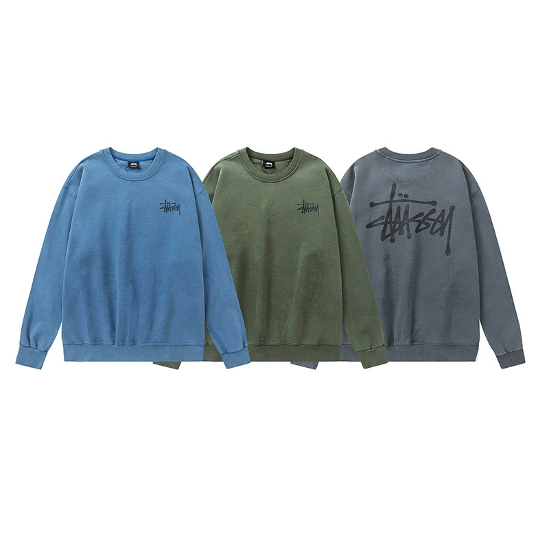 Европейская и американская модная новая модная стильная универсальная свободная толстовка унисекс с буквенным принтом и круглым вырезом