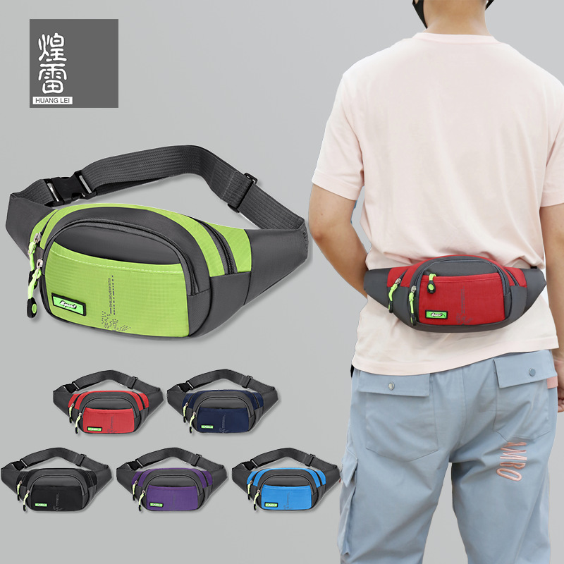 Couples pockets motion Running package Messenger One shoulder Waist pack waterproof Close Waist pack cycling Bodybuilding mobile phone Waist pack