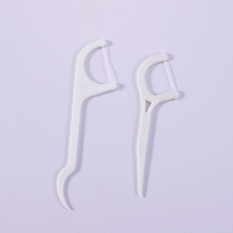 1000 Массовая одноразовая зубная нить Пластиковая зубочистка Линия зубной нити Домашняя упаковка Лук Сверхтонкая нить