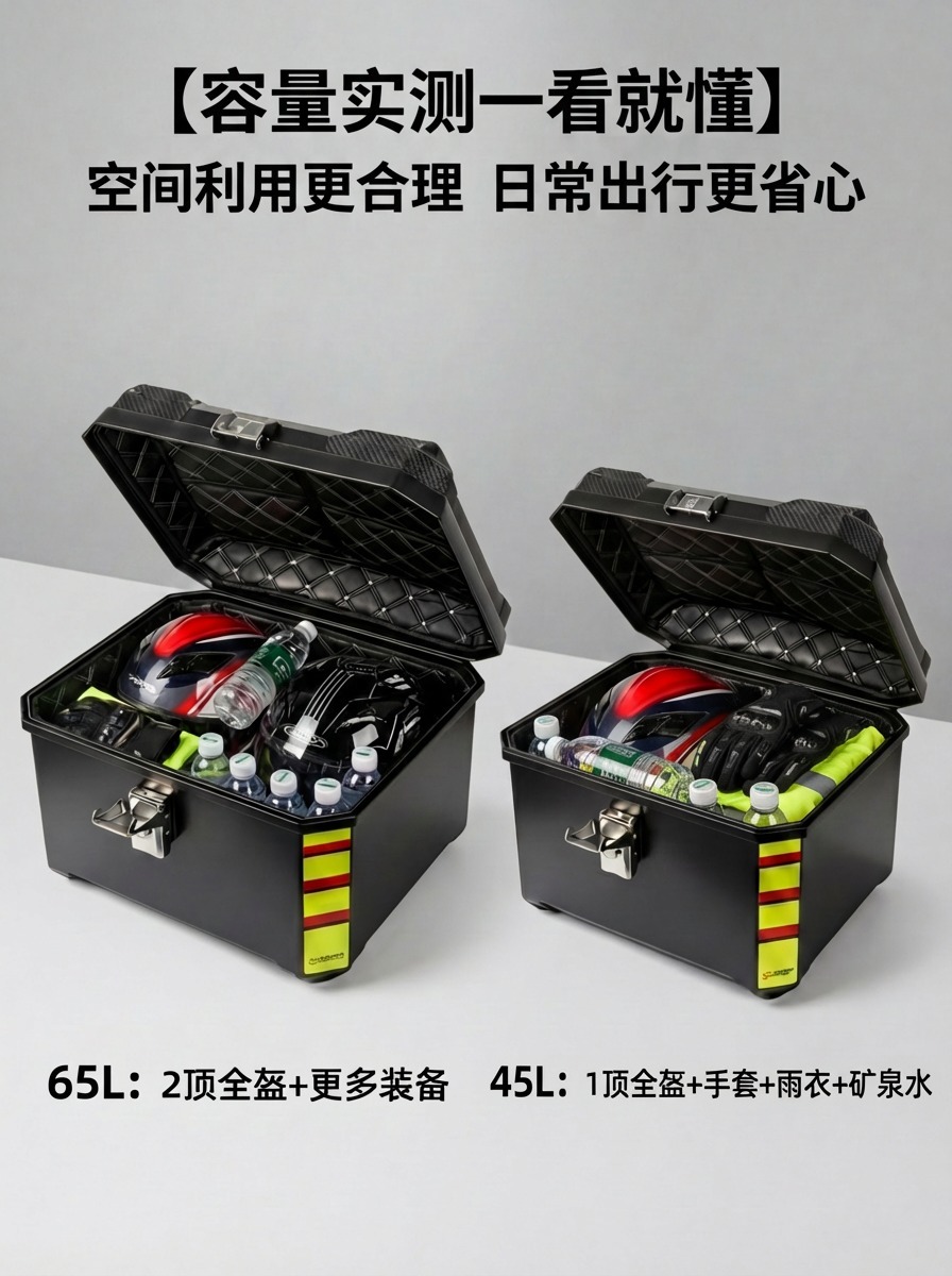 Coolqi Bao Motorcycle Electric Vehicle Trunk Is Large-Capacity, Waterproof, Quick-Release, Thickened, Durable, Stable, with No Abnormal Noise, and More Secure