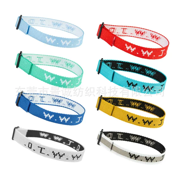 Cross-Border European and American Wwjd Letter Jacquard Bracelet Woven Rope Unisex Wristband Woven Strap Bracelet