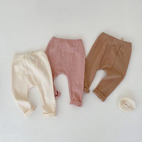 ins  new autumn clothing for infants and young children, male and female babies, big pp fashion trendy cotton pants, bottoming and versatile pants