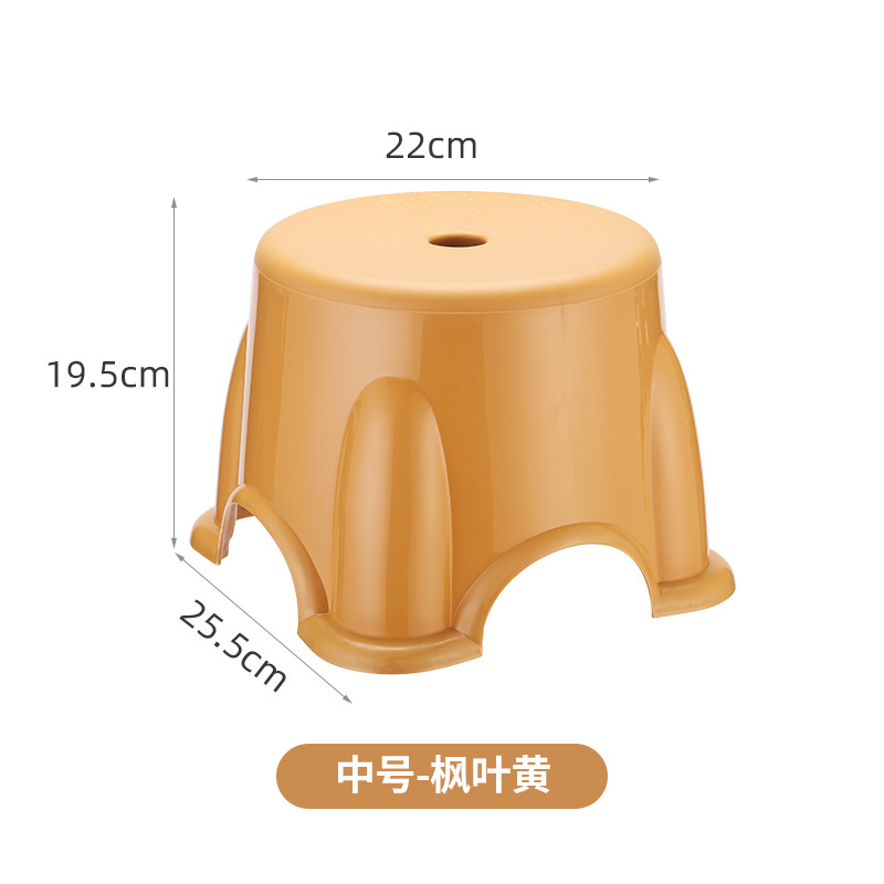 Banquetes bajos de alto soporte de carga banquetes pequeños banquetes pequeños banquetes de plástico banquetes para niños caseros taburetes redondos gruesos antideslizantes banquetes