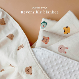 ins South Korea beanie blanket baby blanket spring and autumn baby soothing beanie quilt children quilt Four Seasons kindergarten