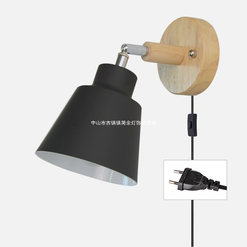 Cross-border modern minimalist DIY macaron bedside wall lamp with plug and switch, Nordic decorative lighting fixture Cross-border modern minimalist DIY macaron bedside wall lamp with plug and switch, Nordic decorative lighting fixture
