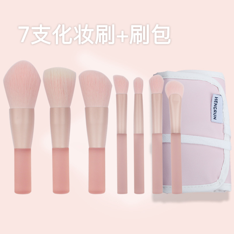 Cangzhou pelo suave 10 Medio estanque jalea Mini cepillo de maquillaje cepillo de color punteado cepillo rubor cepillo suelto cepillo de hoja