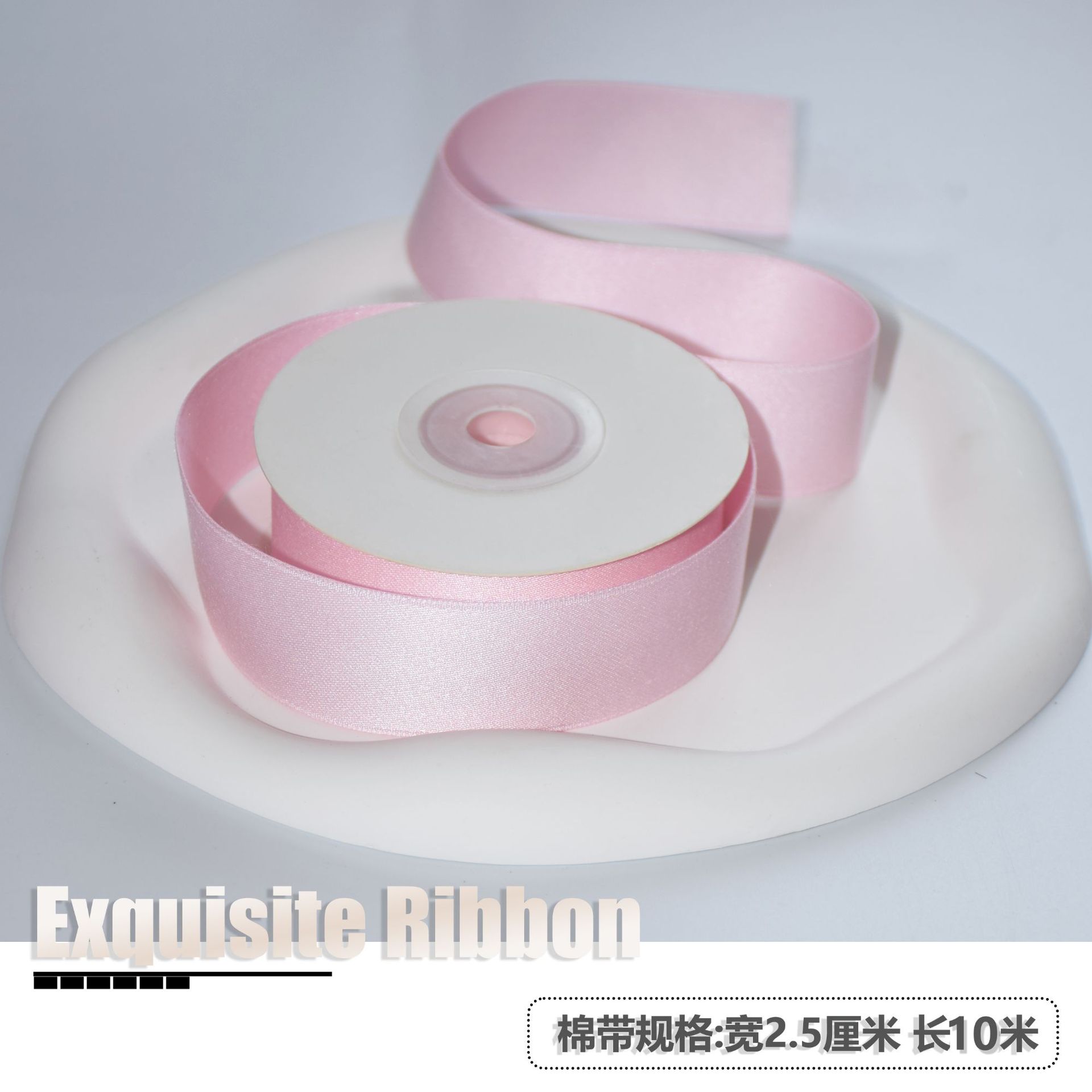 Cinta china del Día de San Valentín, cinta de algodón de poliéster mate de doble cara, lazo DM01, embalaje de flores, accesorios decorativos para ropa