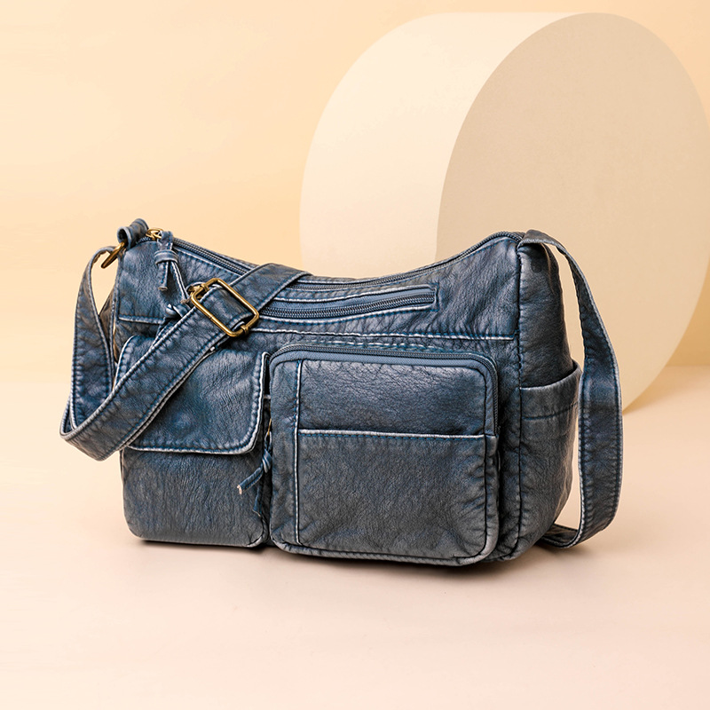 Dames schoudertas van gewassen pu-leder in retro stijl_voghion.com