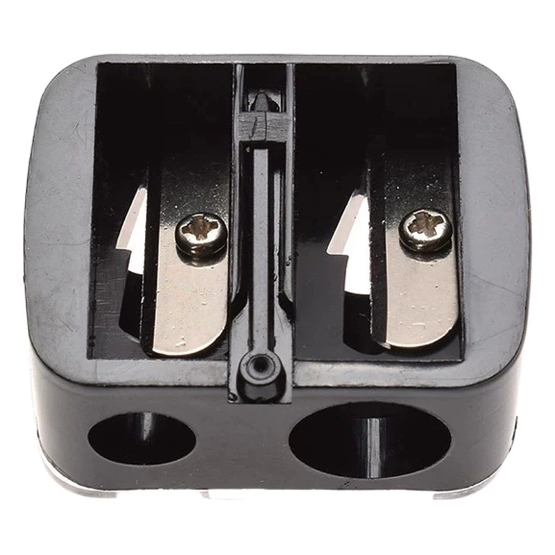 Точилка для карандашей для бровей с двойным отверстием Обучение канцелярские принадлежности Студент точилка для карандашей ручная точилка для карандашей пластиковый рулон