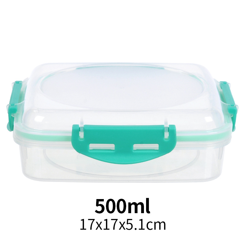 Sándwich caja de almuerzo de grado alimenticio pan crujiente sushi bola de arroz desayuno tostadas caja de embalaje al aire libre microondas