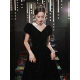 Banquet Evening Dress 2025 New Black Velvet High-end Light Luxury Niche High-end Texture Annual Meeting Light Dress for Women