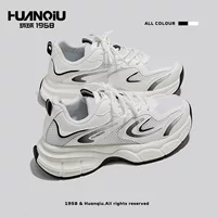 Кроссовки на платформе HUANQIU – унисекс, спортивная комфортная обувь для отдыха, корейский стиль