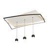 Creative rectangular modern LED lights for living room, advanced combined ceiling light for bedroom, high-quality style