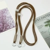 Adjustable long rope-brown rope rice color knot