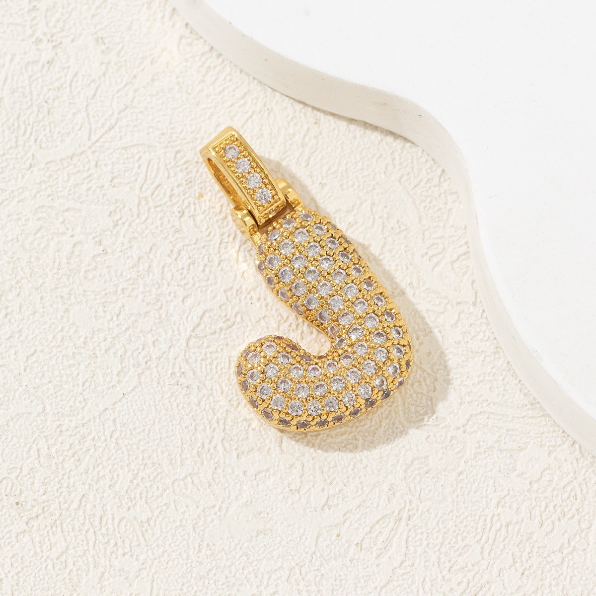 1 Piece Copper Letter Polished Pendant display picture 13