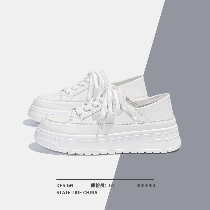 Популярные ленивые двухсторонние белые туфли, женские летние новые универсальные повседневные кроссовки на плоской подошве 2024 года, тонкие слипоны