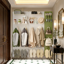 ✅入户玄关墙上置物架隔板金属洞洞板墙面整板diy配件收纳架装饰