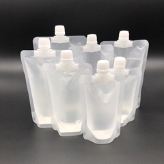 Frosted transparent spout bag soy milk bag disposable traditional Chinese medicine liquid packaging bag juice drink yogurt sealed bag