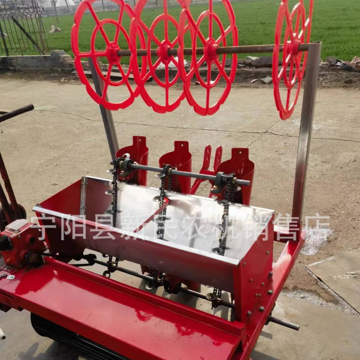 3行螺丝菜播种机4行宝塔菜种植机带滴灌带架子5行6行螺丝菜播种机