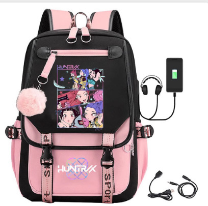 Hunting Witch Group Versión coreana de la mochila escolar del campus del estudiante de secundaria impresa mochila de viaje al aire libre venta caliente transfronteriza 0712