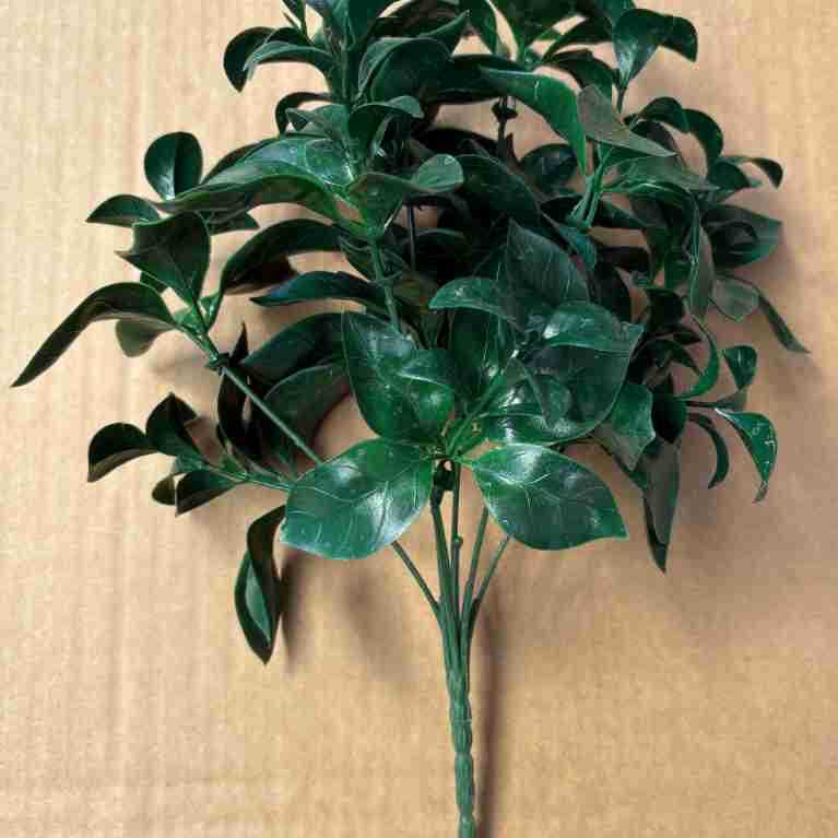 Plantas verdes artificiales pequeñas plantas retardantes de llama B1 SGS certificación de la UE informe retardante de llama simulación de plantas artificiales de haz