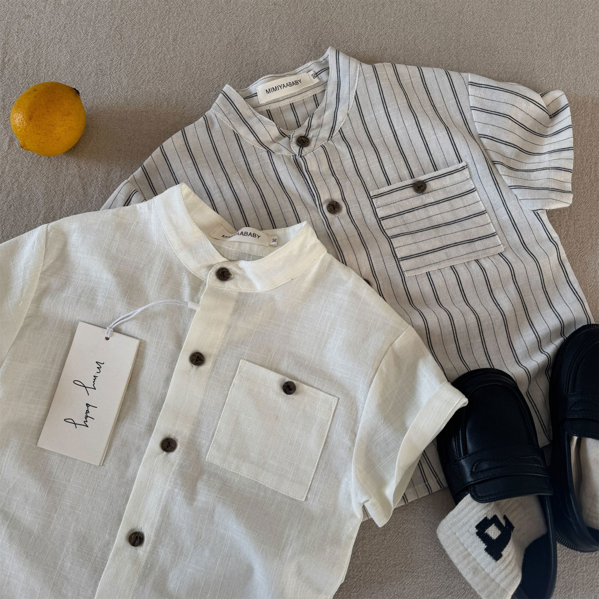 Nuevas camisas de manga corta de moda para niños de verano para niñas camisas delgadas de aire extranjero para bebés coreanos top bottom